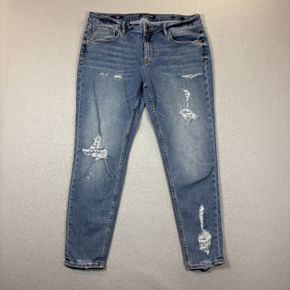 Vigoss Jagger Skinny Jeans Womens W33 L27 Classic Fit Stretch Denim Distressed